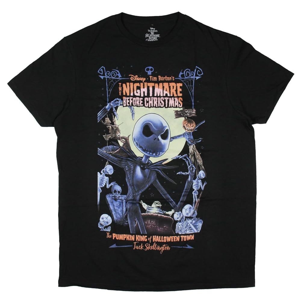 トップス nightmare before Christmas t shirt The Nightmare Before Christmas Women's Boyfriend Fit Short